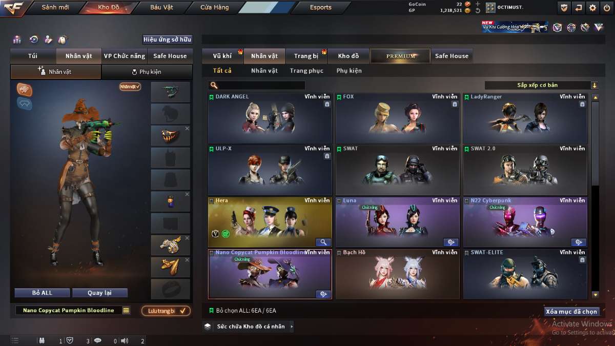 shop acc cf uy tin gia re